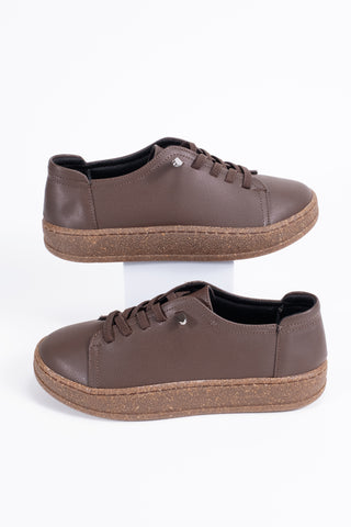 Kadın Loafer Günlük Comfort Ayakkabı Casual Makosen Naomi Kahve Cilt