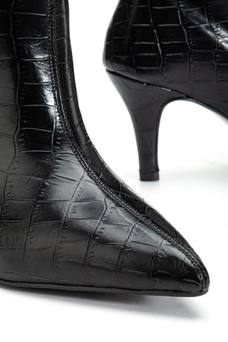 Kadın Sivri Burun İnce Ökçe Çekme Günlük Çizme Sleek