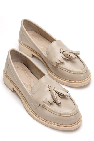 Kadın Loafer Makosen Günlük Ayakkabı Lipa Bej