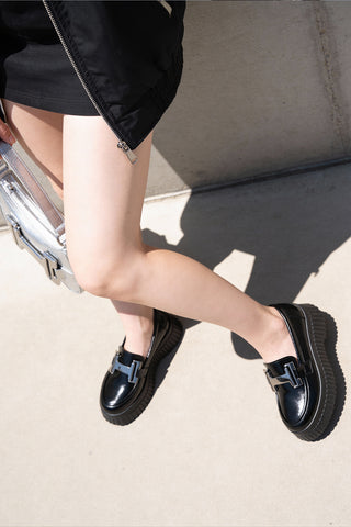 Kadın Günlük Ayakkabı Loafer Makosen Toka Detaylı Rahat Düz Topuk Marian