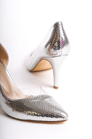 Ella Kadın Asimetrik Yanı Açık Stiletto Sivri Burun Topuklu Günlük Ayakkabı