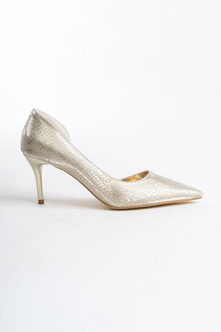 Kadın Sivri Burun İnce Topuk Stiletto Şık Abiye Günlük Ayakkabı Allure Gold