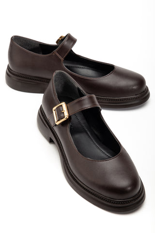 Kadın Loafer Makosen Casuel Tokalı Bantlı Günlük Ayakkabı Mori