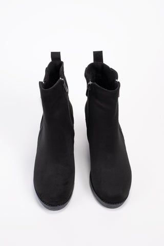 Kadın Dolgu Topuk Fermuarlı Günlük Bot Sandis